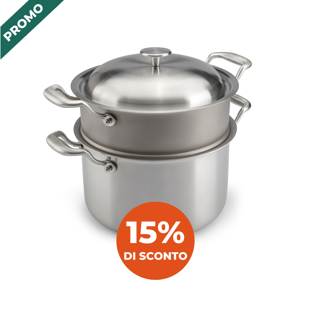 Stock pot ∅ 24 cm -  Pure TITANIUM Cooking Surface