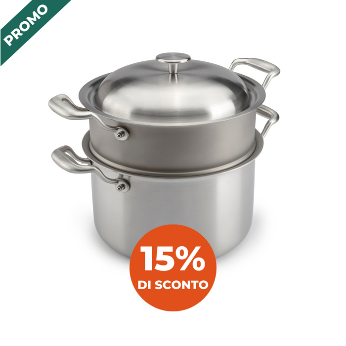 Stock pot ∅ 24 cm -  Pure TITANIUM Cooking Surface