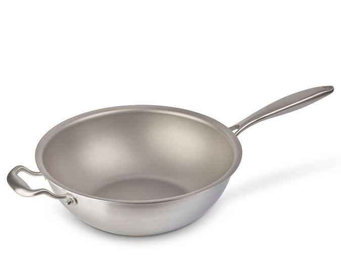 WOK – Stir fry Pan ∅ 30 cm - Pure TITANIUM Cooking Surface