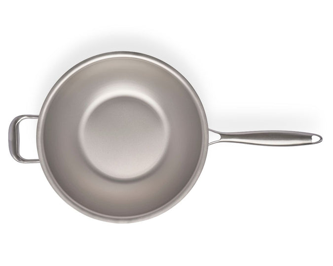 WOK – Stir fry Pan ∅ 30 cm - Pure TITANIUM Cooking Surface