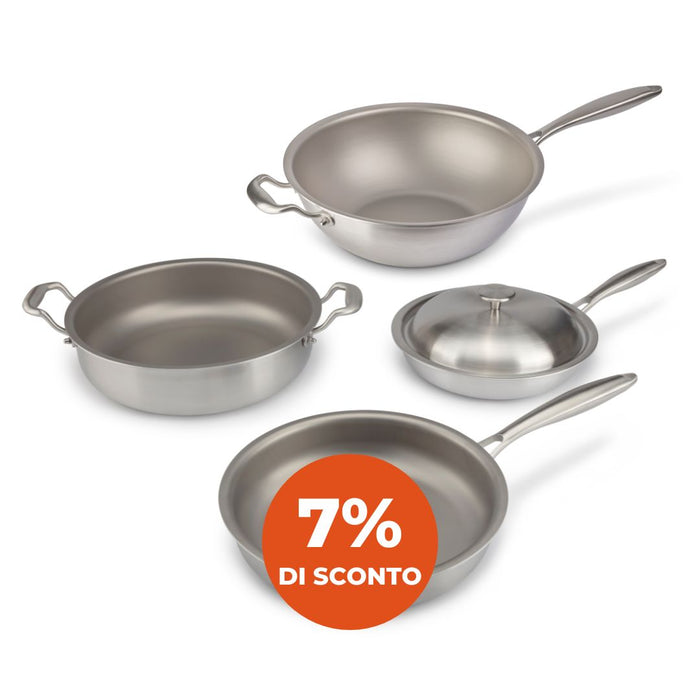 W1 Cookware Set 7 Piecs -TITANIUM Cooking Surface 
